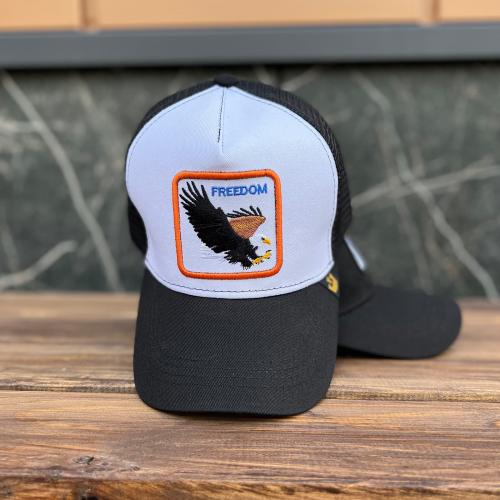 Бейсболка "Freedom. Орел" черно-белая