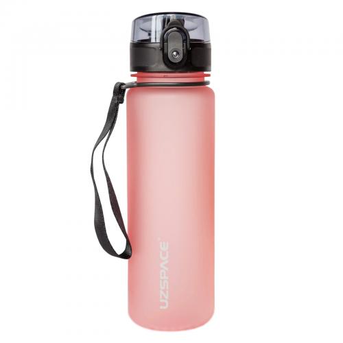 Бутылка Uzspace Colorful Frosted 500 мл светло-розовая