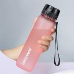 Бутылка Uzspace Colorful Frosted 500 мл светло-розовая