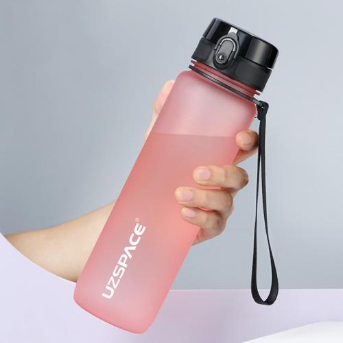 Бутылка Uzspace Colorful Frosted 500 мл светло-розовая