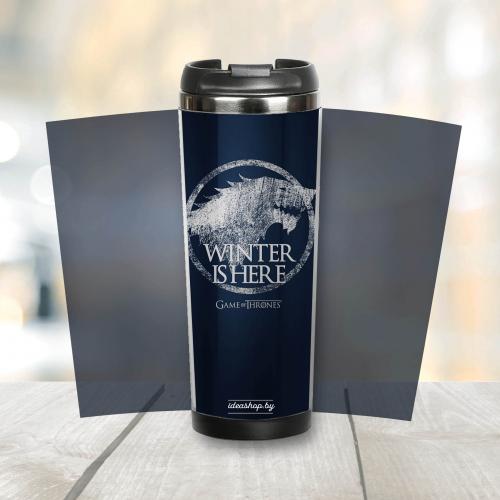 Термокружка "Winter is here" 380 мл