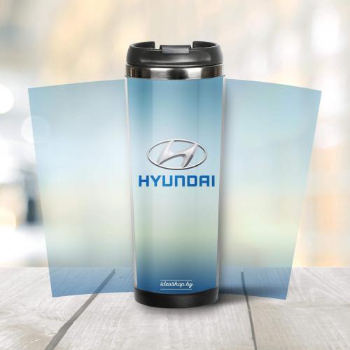Термокружка "Hyundai Blue" 380 мл