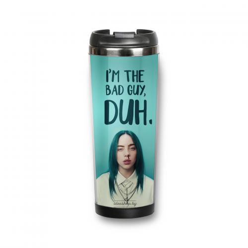 Термокружка "Billie Eilish. Bad Guy" 380 мл