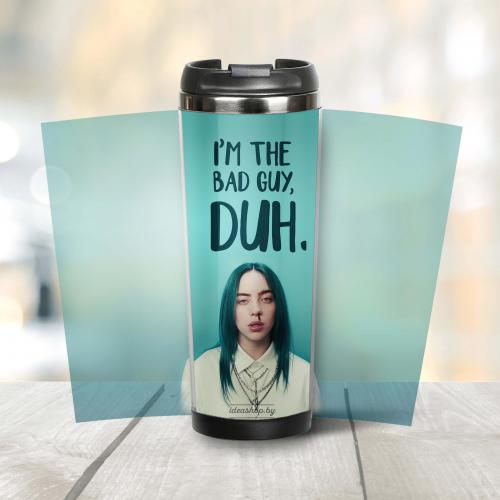 Термокружка "Billie Eilish. Bad Guy" 380 мл