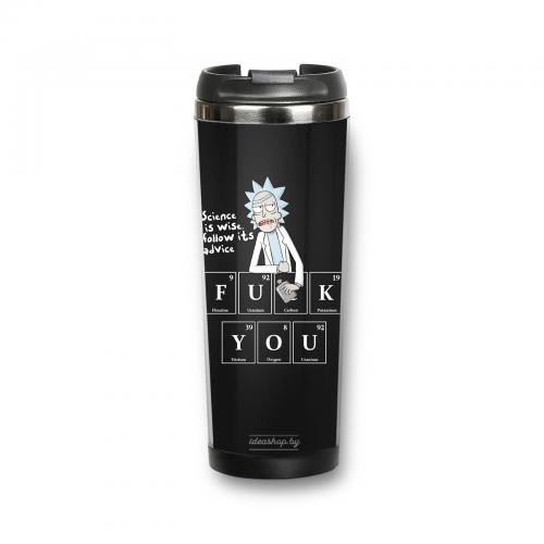 Термокружка "Science is wise. Rick and Morty" 380 мл