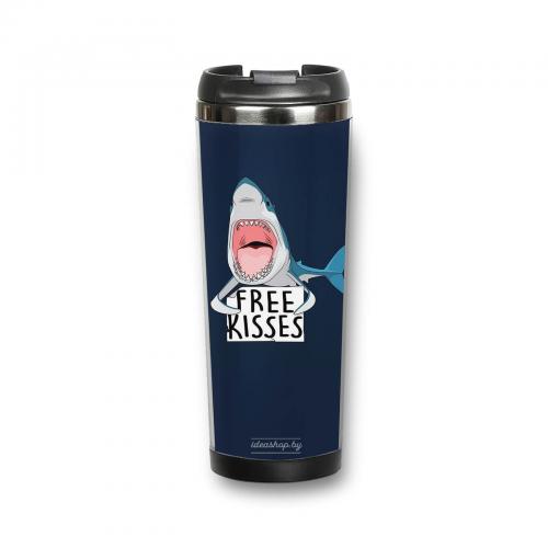 Термокружка "Free kisses" 380 мл