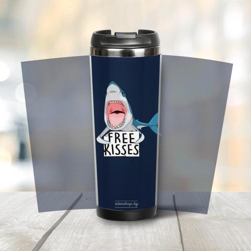 Термокружка "Free kisses" 380 мл