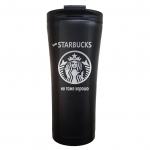 Термокружка с гравировкой Classic "Не Starbucks" 500 мл черная
