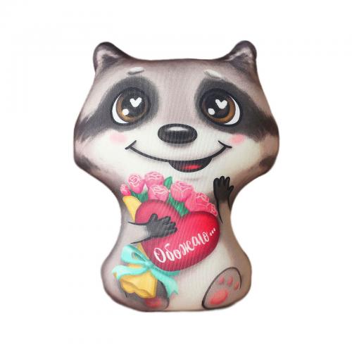 Игрушка антистресс "Енот с сердечком"