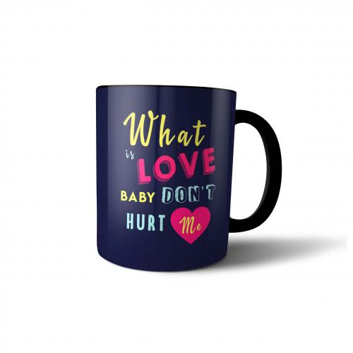 Кружка "What is Love" 300 мл синяя