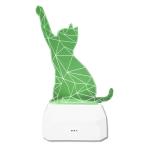 Светильник 3D "Кошка" цветной