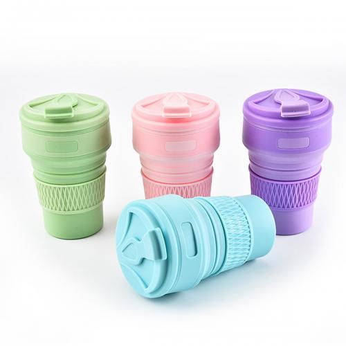 Стакан складной Travel Folding Cup 350 мл розовый