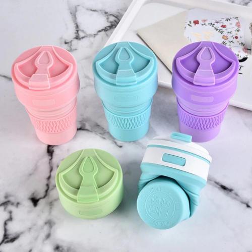 Стакан складной Travel Folding Cup 350 мл розовый