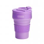 Стакан складной Travel Folding Cup 350 мл фиолетовый