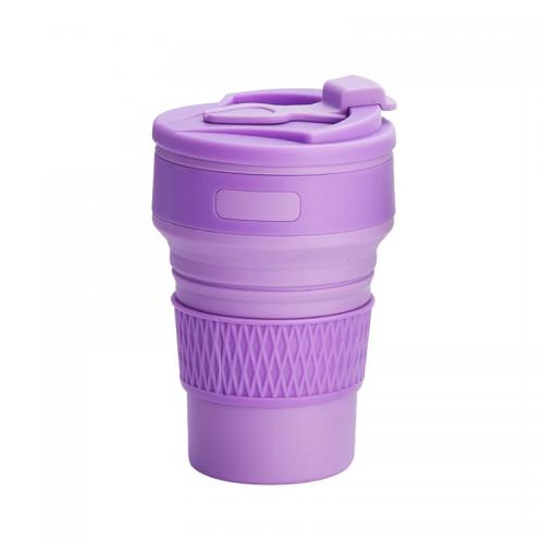 Стакан складной Travel Folding Cup 350 мл фиолетовый