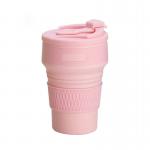 Стакан складной Travel Folding Cup 350 мл розовый