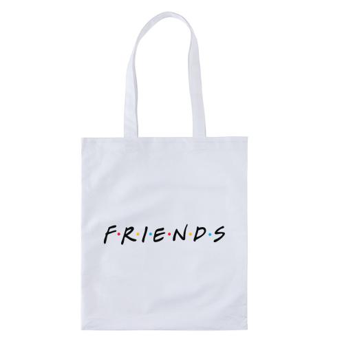 Сумка-шоппер "Friends" белая