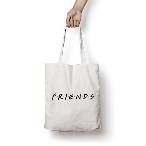 Сумка-шоппер "Friends" белая