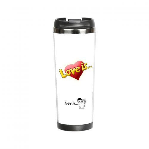 Термокружка "Love is" 380 мл