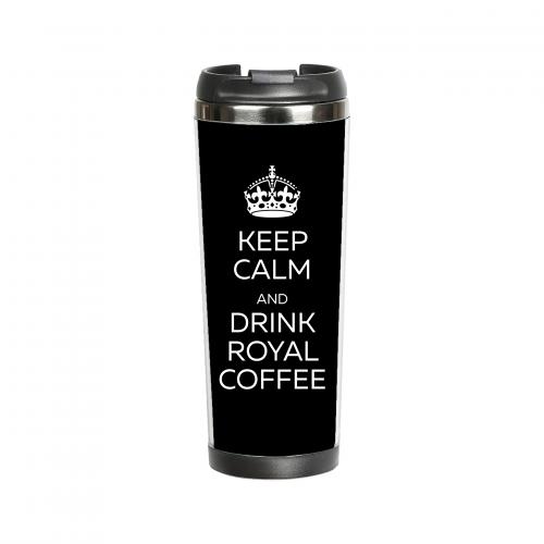 Термокружка "Keep calm and drink royal coffee" 380 мл