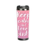 Термокружка "Keep calm and love pink" 380 мл